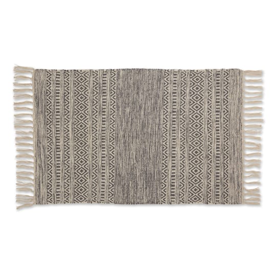 DII® Gray Textured Dobby Hand-Loomed Rug, 2ft. x 3ft.